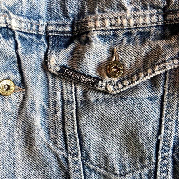 Denver Hayes Blue Denim Jacket with Tan Collar - Picture 6 of 10